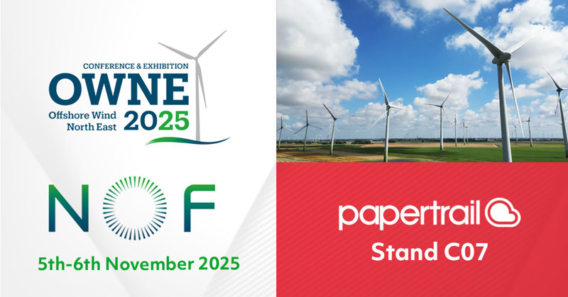 Exhibitor Spotlight: Papertrail at Offshore Wind North East 2025