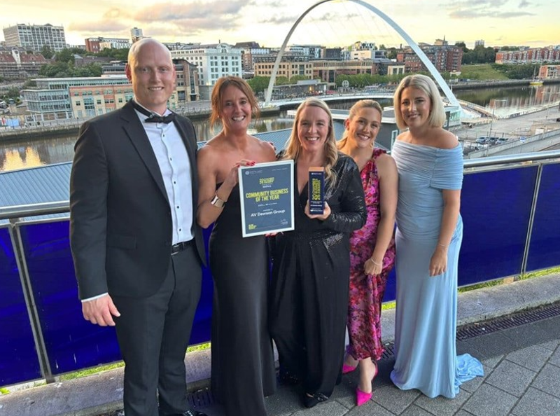 AV Dawson Celebrates Community Business of the Year Win at Chamber Awards