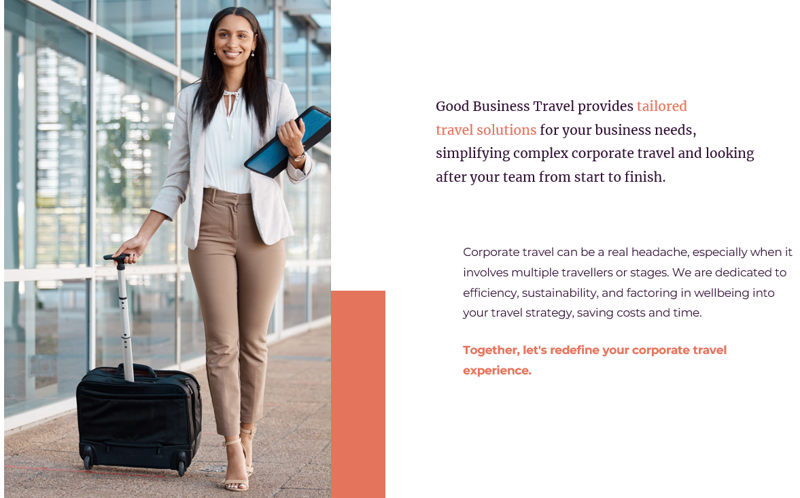 Good Business Travel: Corporate Travel