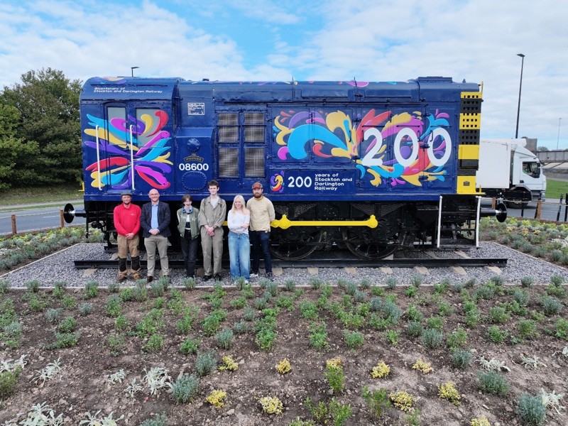 Train art installation to celebrate 200 years of rail