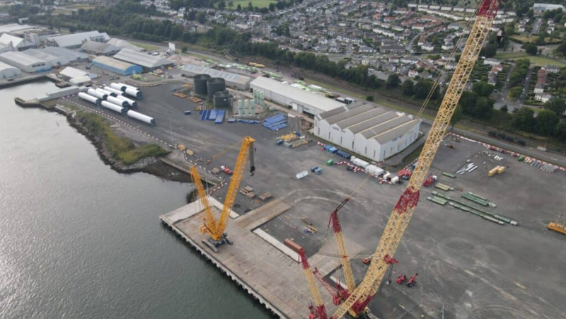 Inch Cape turbine components arrive in Dundee
