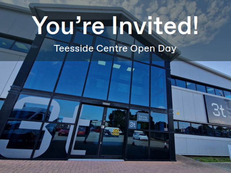 3t: You're Invited: Teesside Centre Open Day