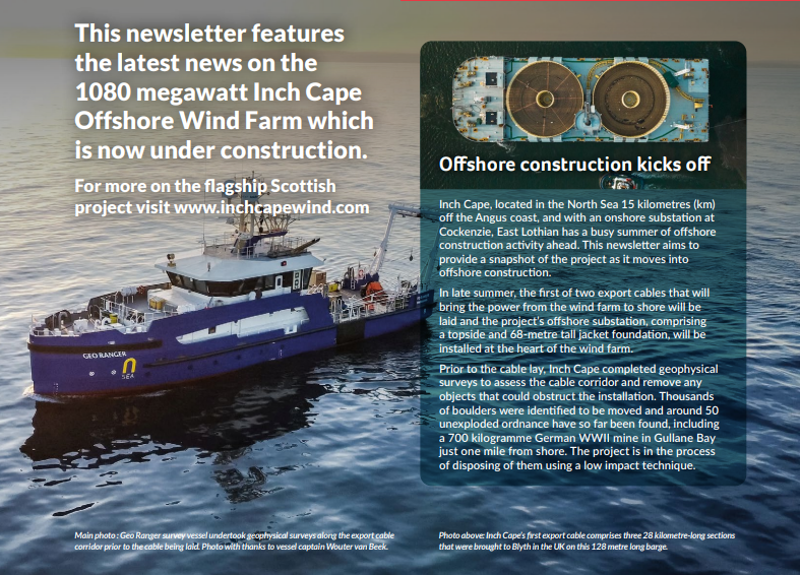 Inch Cape Newsletter - Summer 2025: project news, community outreach and what’s upcoming
