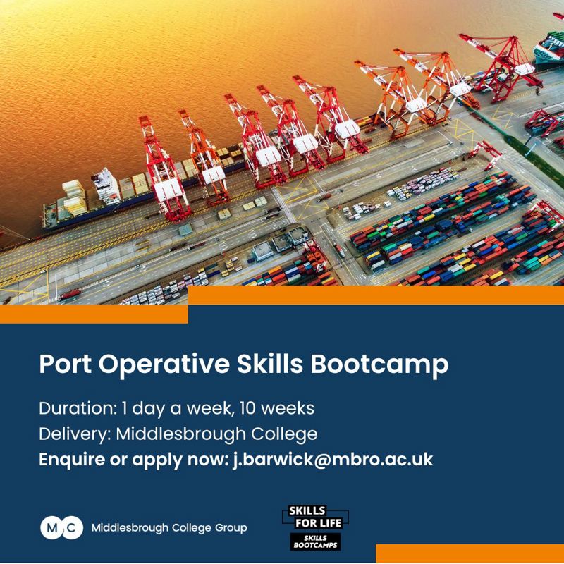 Middlesbrough College: Port Operative Skills Bootcamp