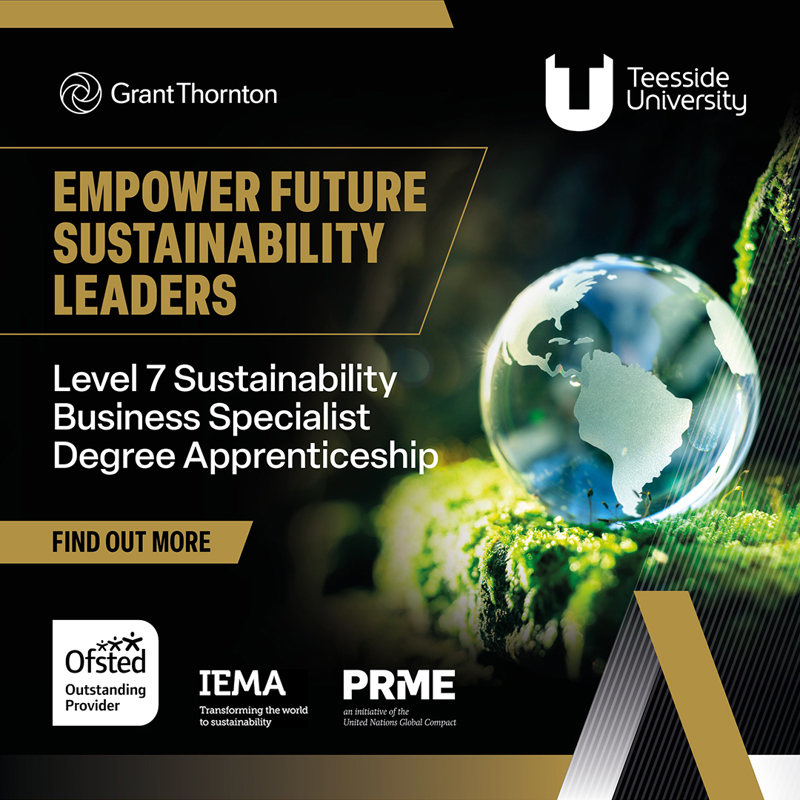 Sustainability Business Specialist Apprenticeship: Driving Sustainable Change in Industry