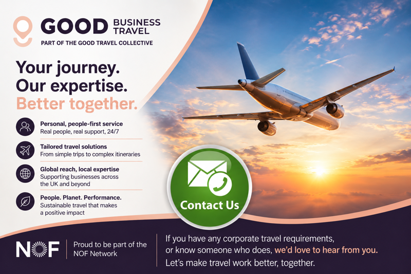 Good Business Travel: Your Journey. Our expertise. Better together.