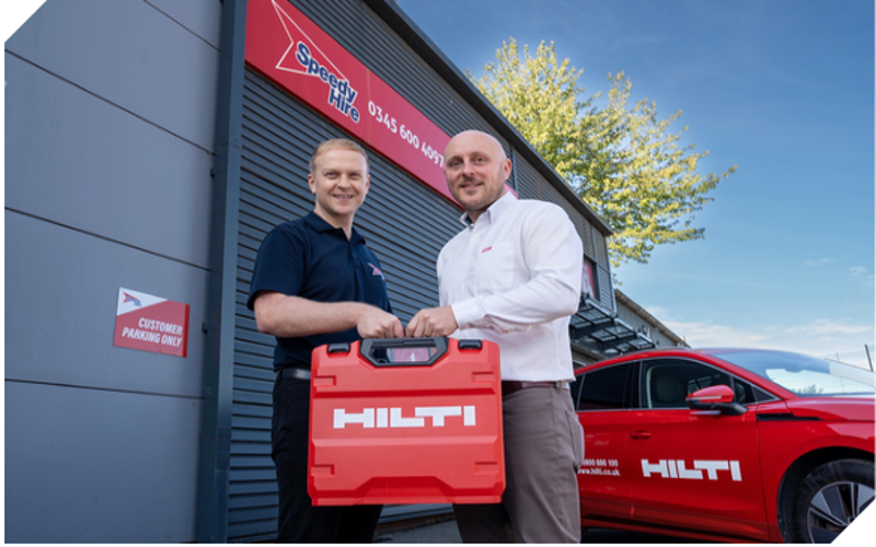 Speedy Hire Invest in 25,000 Hilti Assets Under New Five-Year Agreement