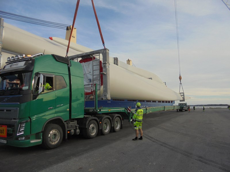ALS coordinate over 14,000T of wind farm equipment in Sweden