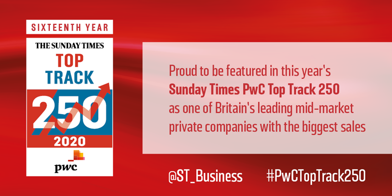 NRL Group recognised in The Sunday Times PwC Top Track 250