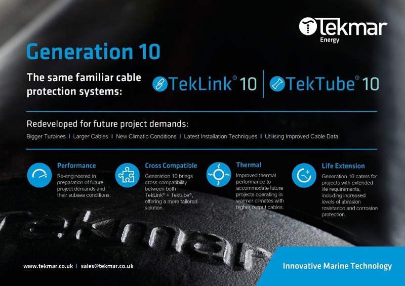 The development of Tekmar Energy’s Generation 10 cable protection systems (CPS) is progressing nicely.