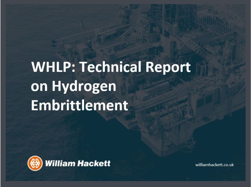 New Technical Report published amid growing issues of Hydrogen Embrittlement in offshore environments.