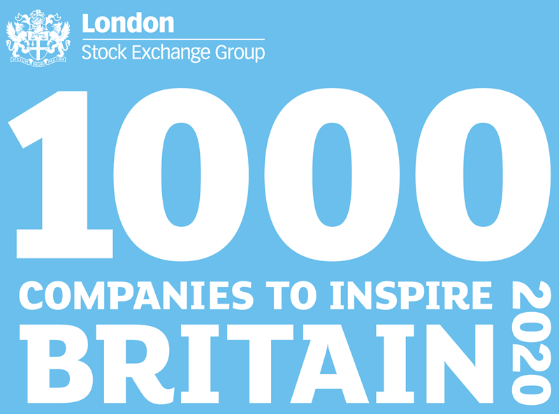 HGF are delighted to be identified in London Stock Exchange Group’s ‘1000 Companies to Inspire Britain’ 2020 report