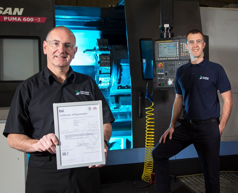 Express Engineering achieves ISO 45001
