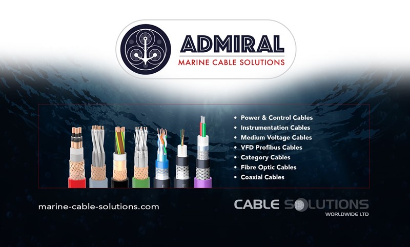 Cable Solutions launches ADMIRAL … a full range of marine approved cables