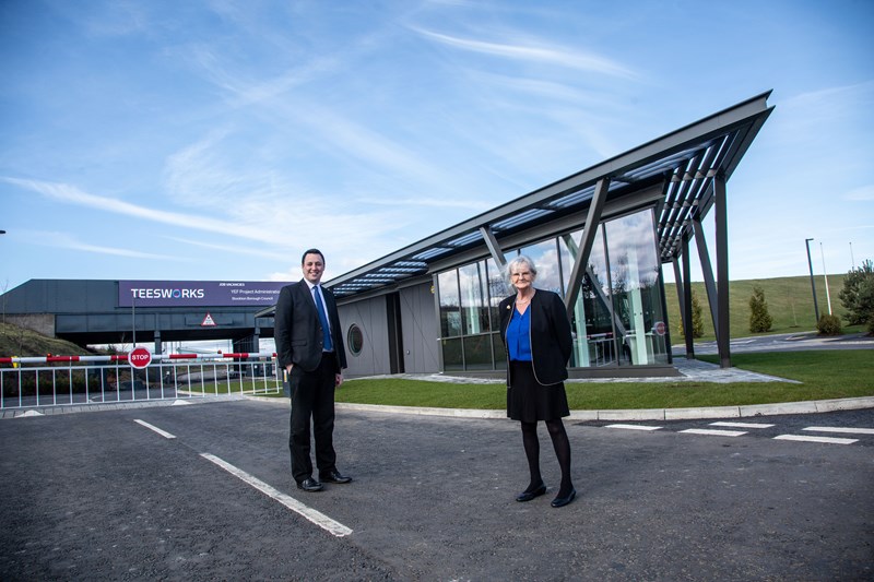 Mayor launches £1million Teesworks gatehouse and new jobs site