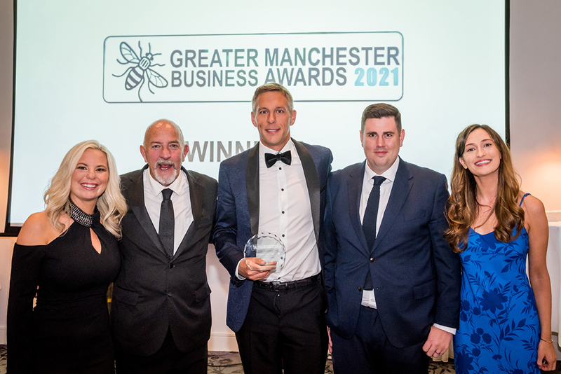 Leap29 Winners at the Greater Manchester Business Awards 2021