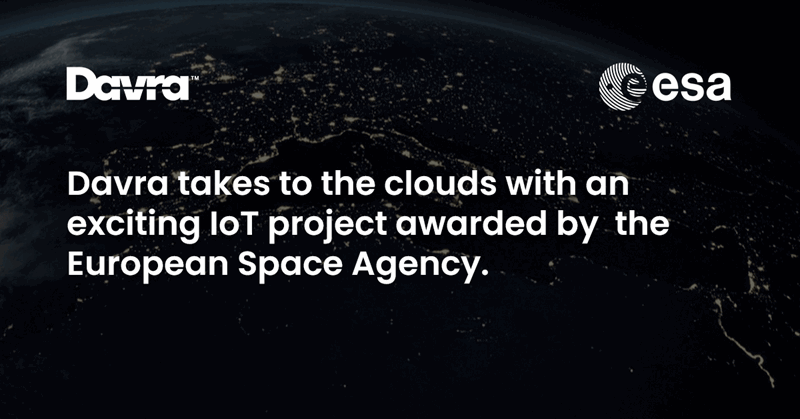 Davra wins an exciting IoT project awarded by the European Space Agency