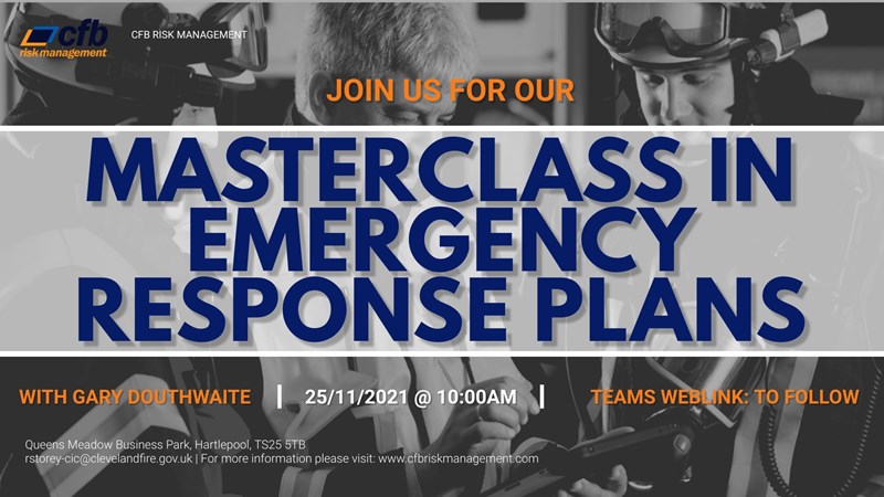 Join and listen in on our Masterclass in Emergency Response Plans
