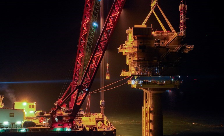 RWE completes Kaskasi offshore substation installation