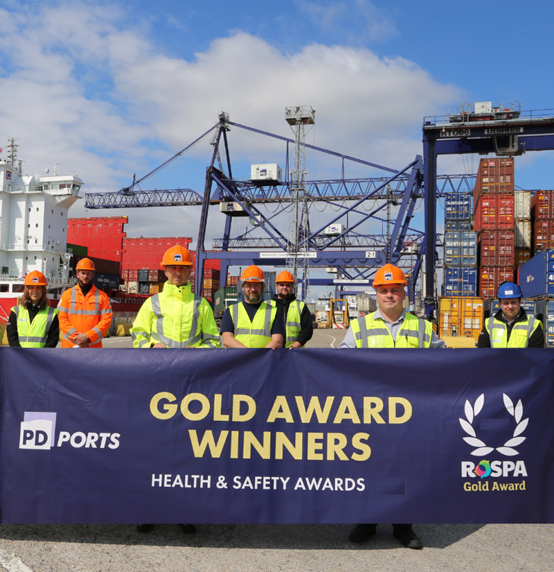 Continued award celebrations for PD Ports as company scoops GOLD health and safety award