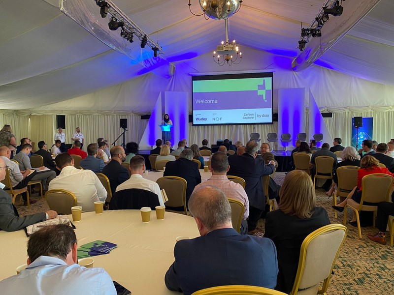 Businesses from across Teesside come together to learn how they can contribute to building the world's biggest carbon capture project at Drax