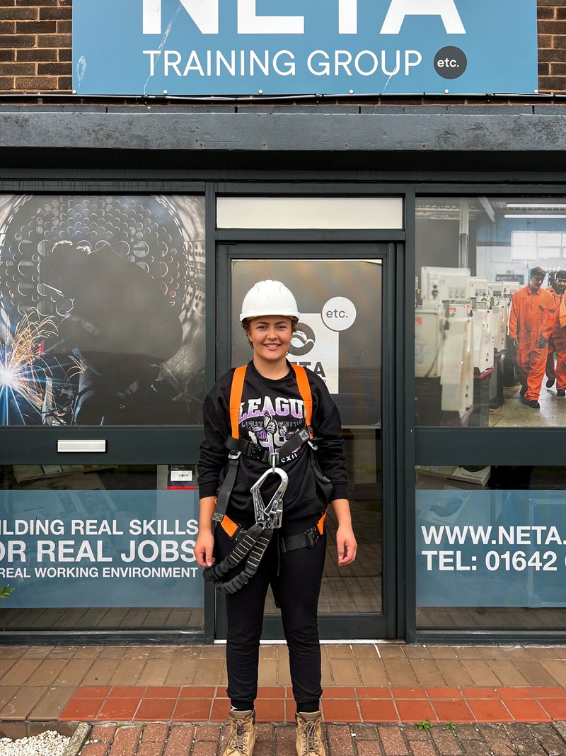 Hannah is helping to break the mould for women working in scaffolding