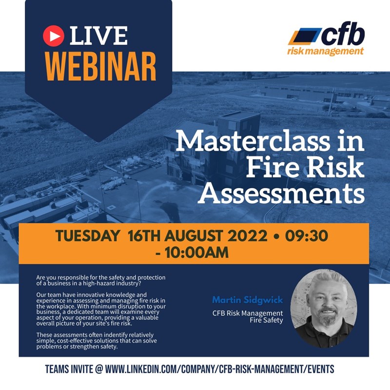 CFB Risk Management Fire Risk Assessments Webinar