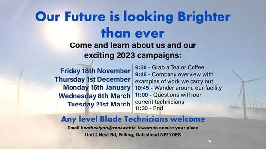 Renewable Field Services Open Days