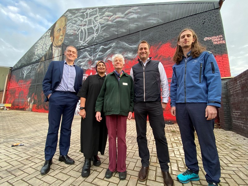 AV Dawson - Port unveils mural to celebrate birthplace of modern Middlesbrough and its rail heritage