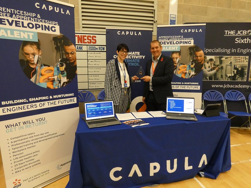 Capula collaborates with The JCB Academy to support future talent