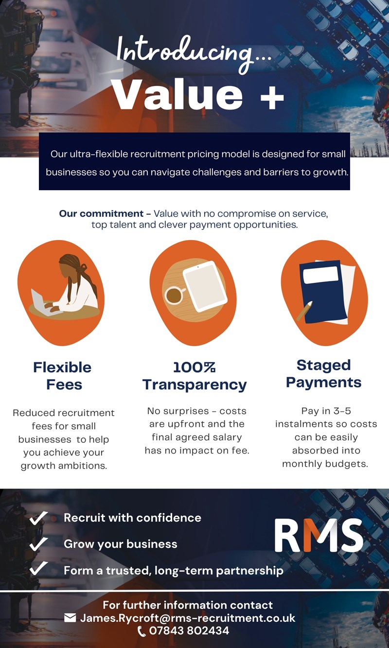 Resource Management Solutions (RMS) make positive steps to support thriving small business community with new Value+ solution