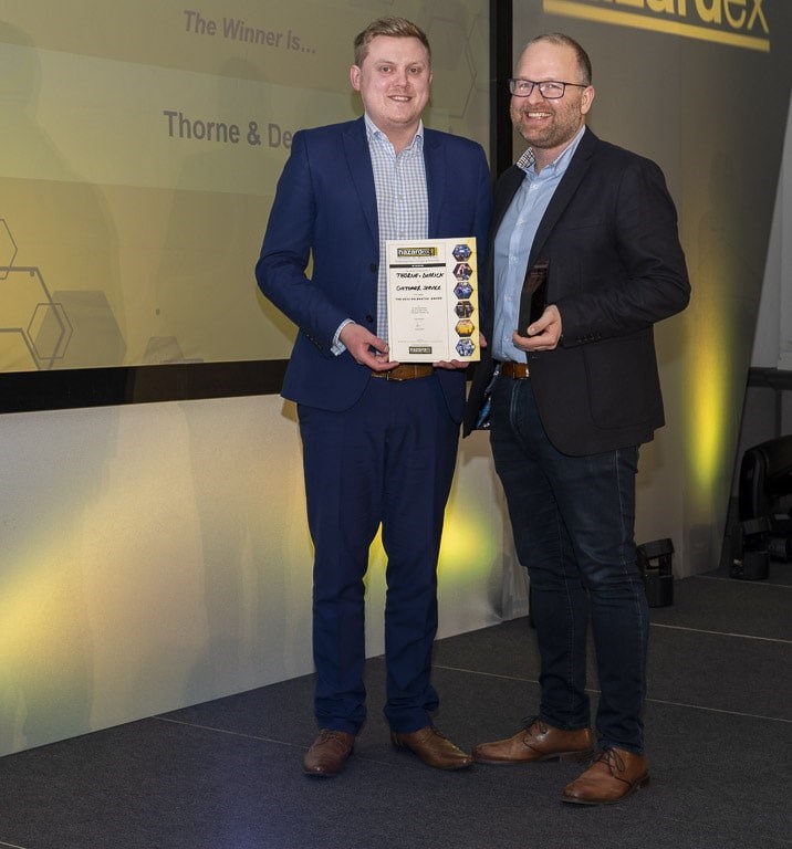 Thorne & Derrick Win Delegates’ Award At HazardEx 2023