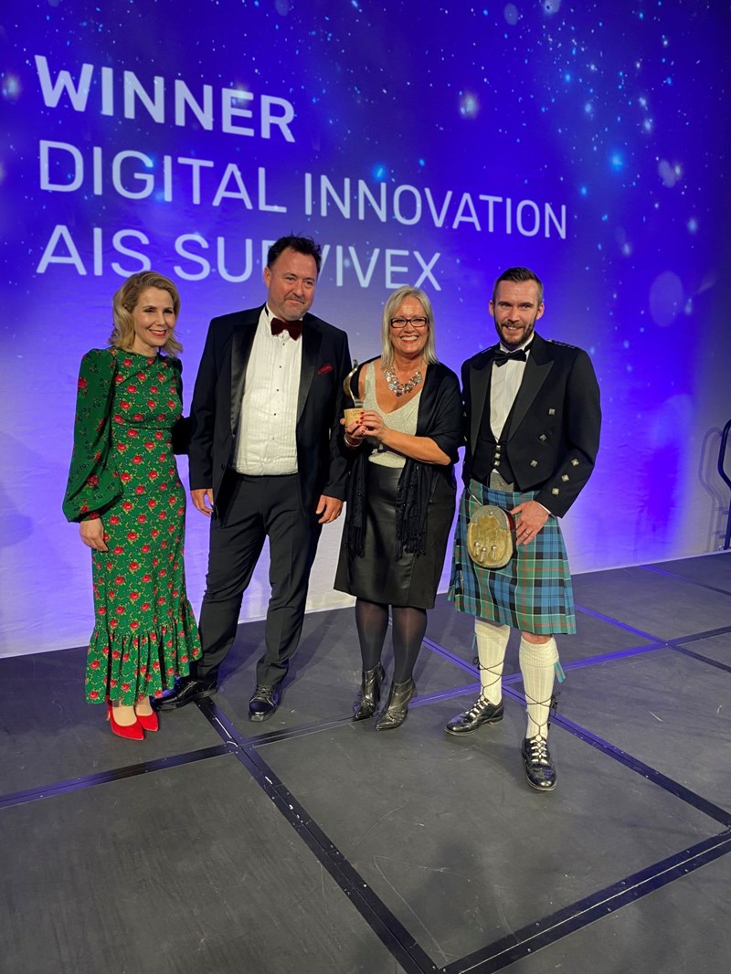 AIS Survivex wins Digital Innovation Award in the Offshore Achievement Awards for bp work