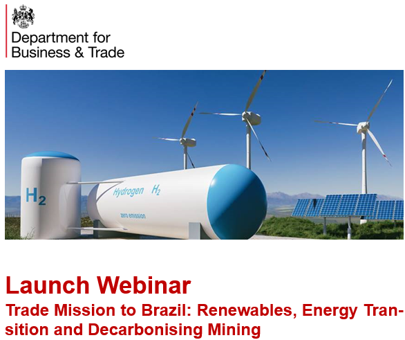 UK & Brazil: Partners in Energy  - Market Visit Opportunity / DBT Trade Mission to Brazil - Webinar