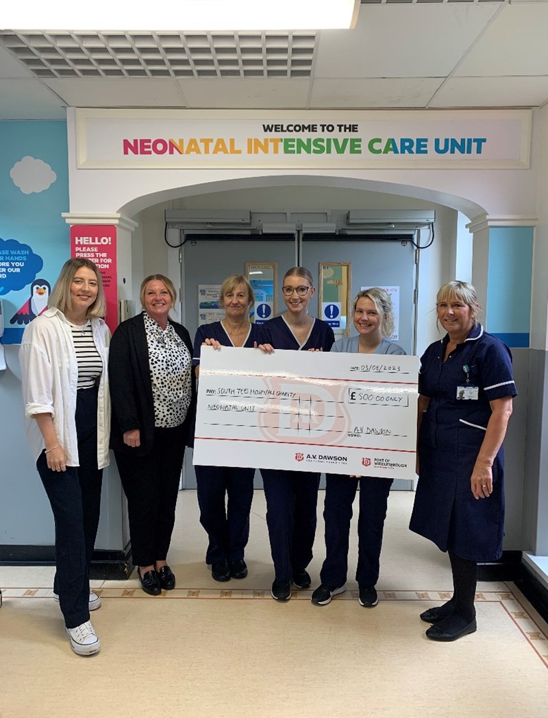 Neonatal unit and local charities benefit from colleague community fund