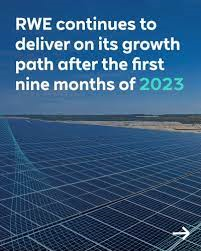 RWE continues to deliver on its growth path after the first nine months of 2023