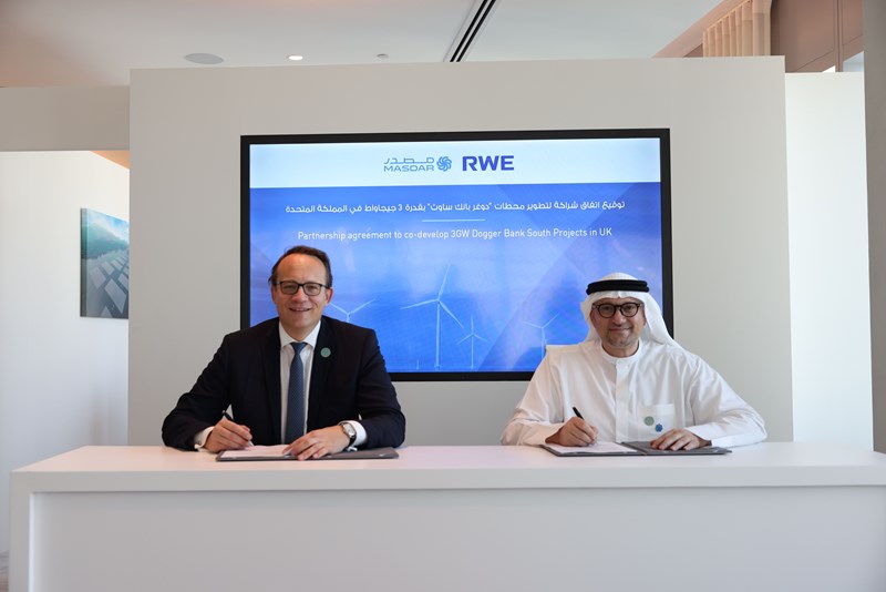 RWE and Masdar form joint ventures to co-develop 3 GW Dogger Bank South offshore projects