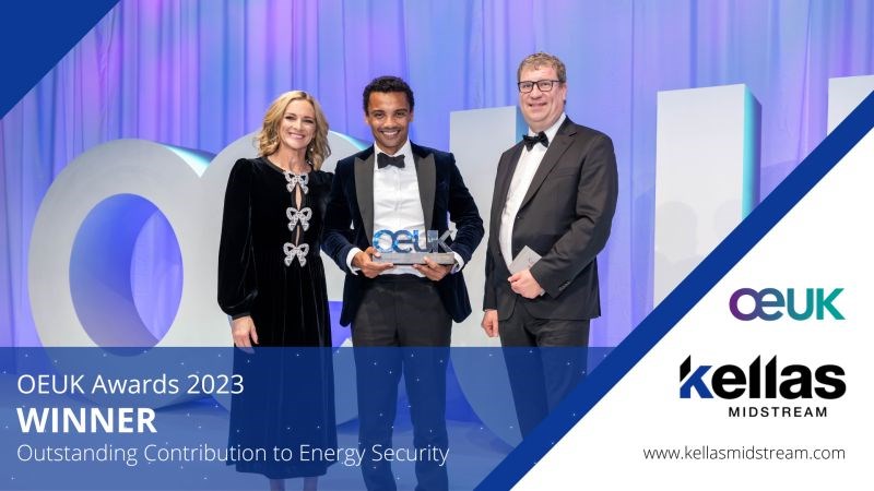 Kellas Midstream NOF Strategic Partners are proud to be crowned the winner of the Outstanding Contribution to Energy Security award.